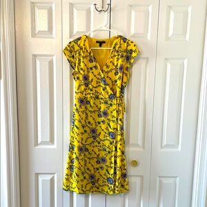 Banana Republic | Yellow Floral Wrap Dress